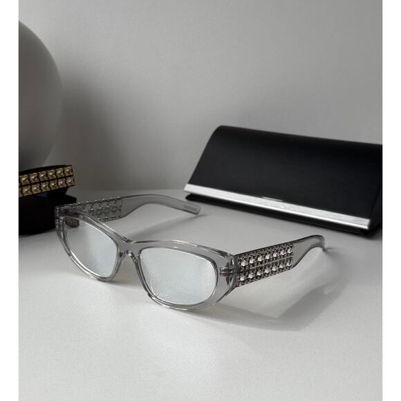 NEW Givenchy GV40078U Cat Eye Mirror Crystal Sunglasses $700